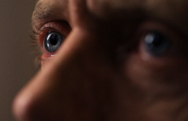 Hugh Laurie's in focus eye shot